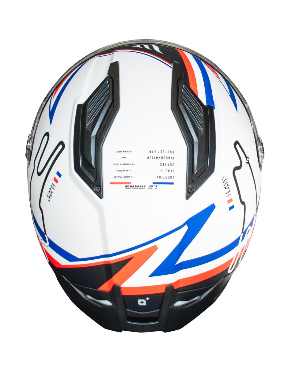 Foto 8 pulgar | Casco Moto Mt Helmets Stinger 2 Grand Prix Francia Ece2206