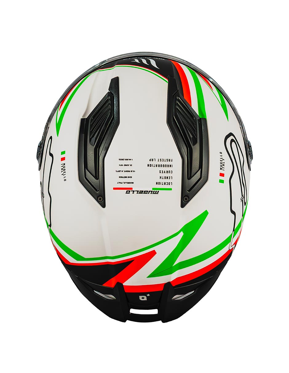 Foto 8 pulgar | Casco Moto Mt Helmets Stinger 2 Grand Prix A6 Italia Ece2206