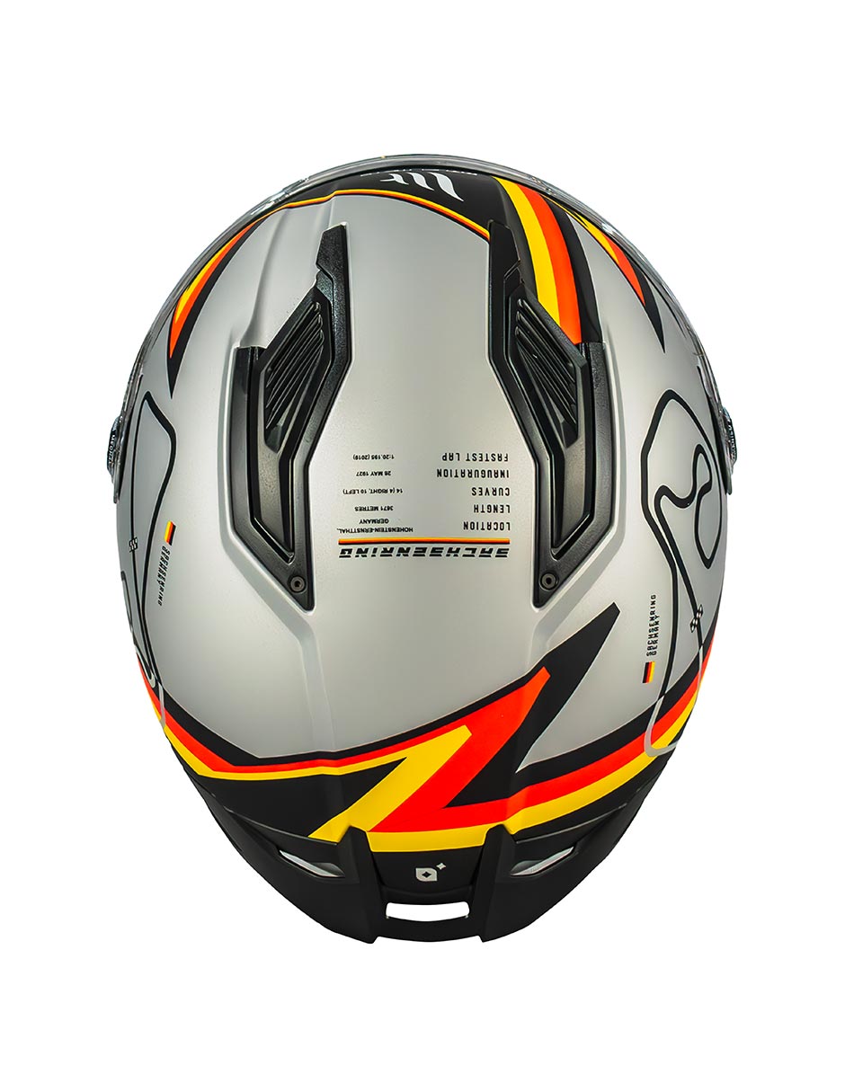 Foto 8 pulgar | Casco Moto Mt Helmets Stinger 2 Grand Prix Alemania Ece2206