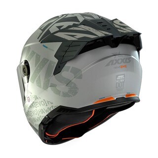 Foto 3 | Casco Para Motociclista Talla M Cerrado Hawk Spiffy C2 Gris Matte Axxis