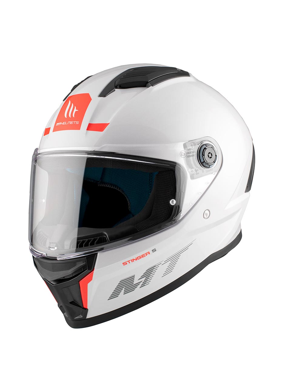 Foto 2 pulgar | Casco De Moto Mt Helmets Stinger 2 A0 Solid Blanco