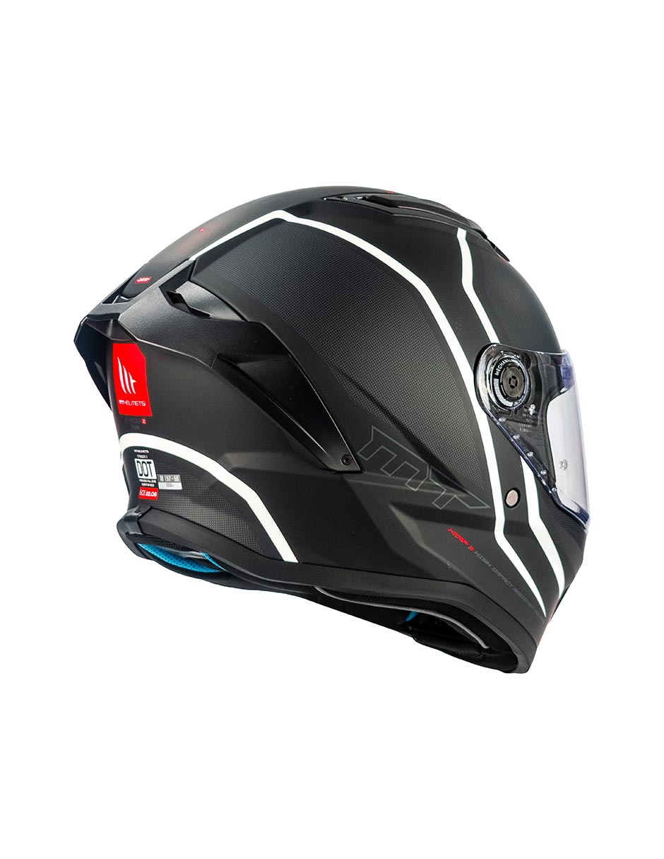 Foto 5 | Casco Para Moto Mt Helmets Stinger 2 Tuin Blanco  Doble Certificado