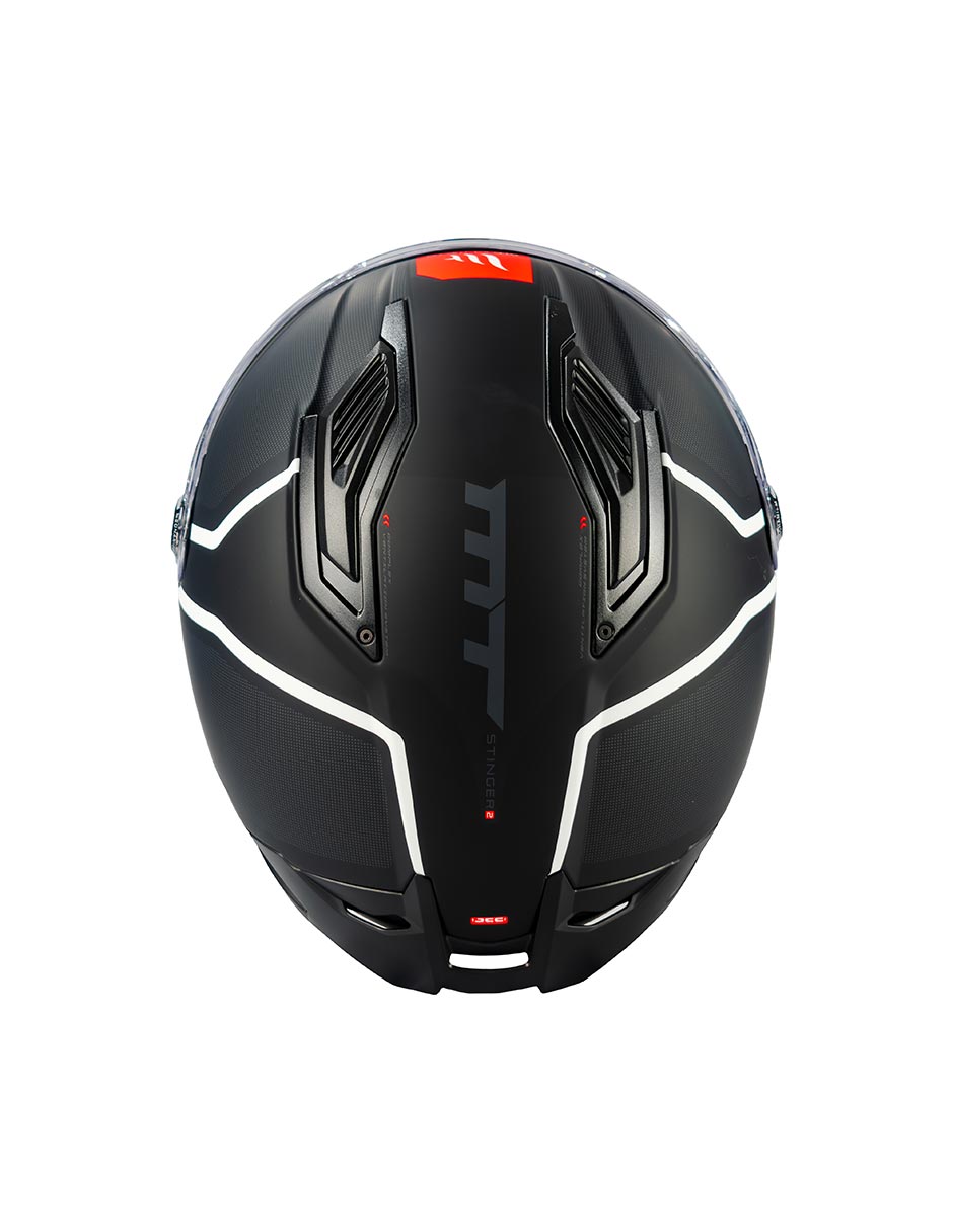 Foto 7 | Casco Para Moto Mt Helmets Stinger 2 Tuin Blanco  Doble Certificado