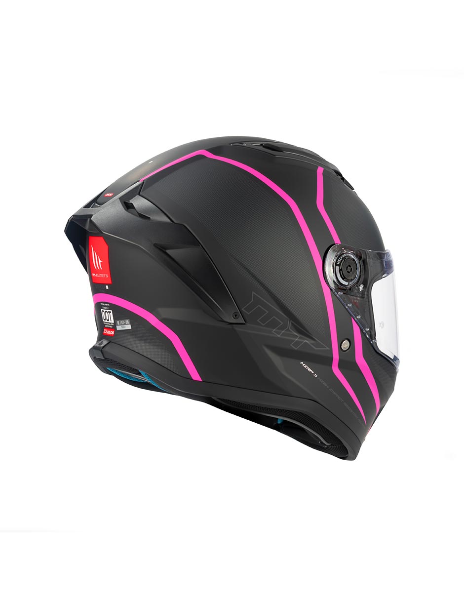 Foto 6 pulgar | Casco Para Moto Mt Helmets Stinger 2 Tuin Rosa Doble Certificado