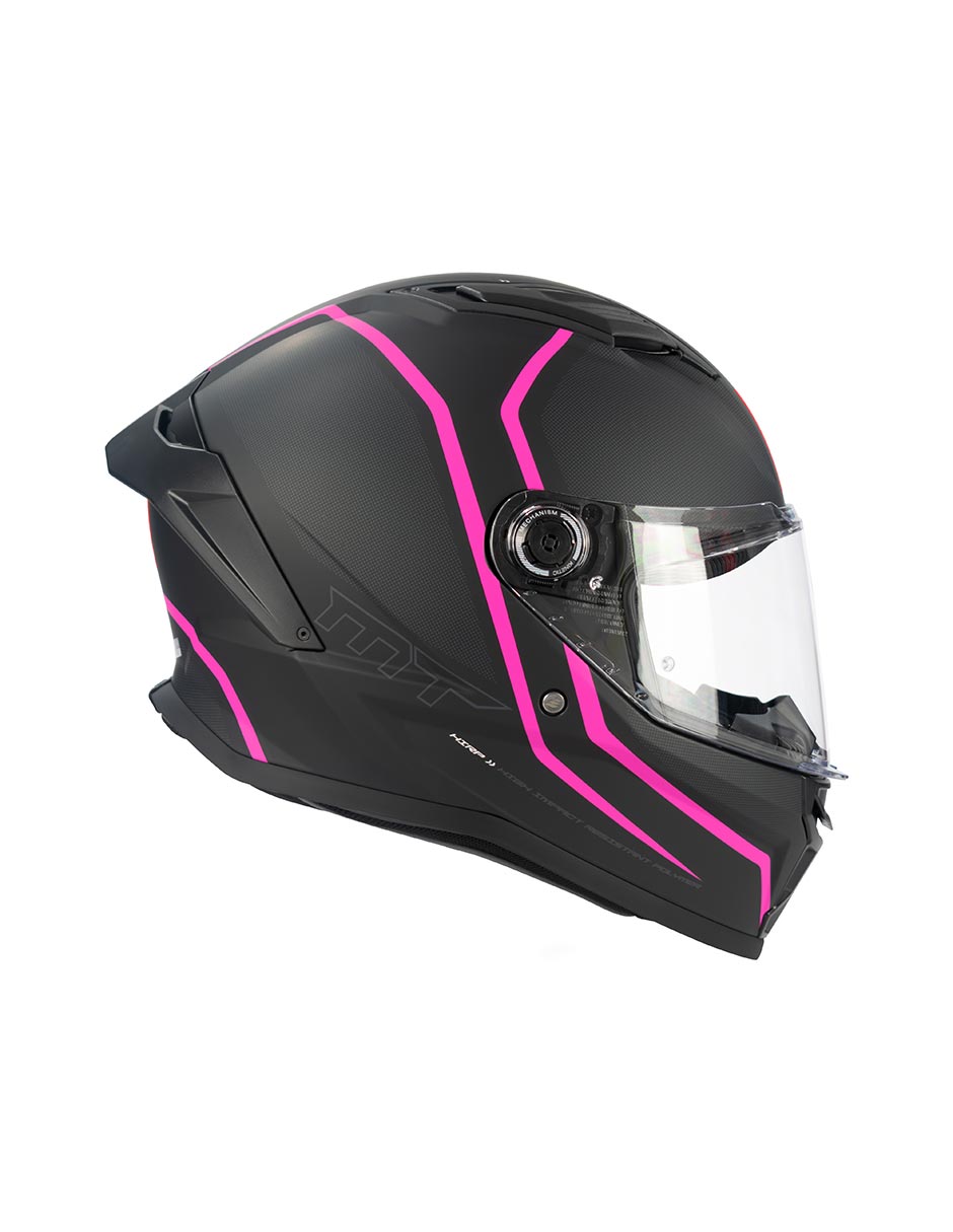 Foto 7 pulgar | Casco Para Moto Mt Helmets Stinger 2 Tuin Rosa Doble Certificado