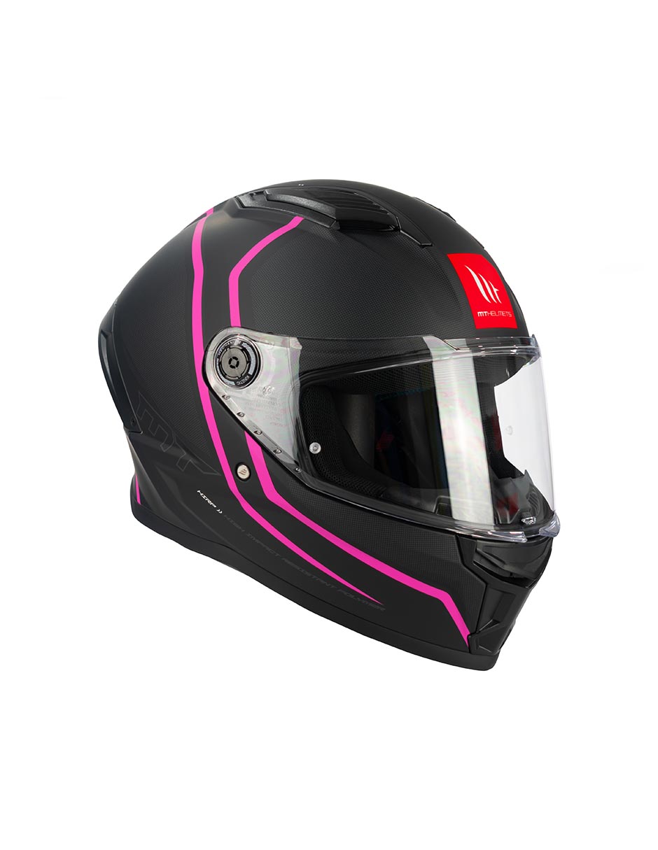 Foto 8 pulgar | Casco Para Moto Mt Helmets Stinger 2 Tuin Rosa Doble Certificado