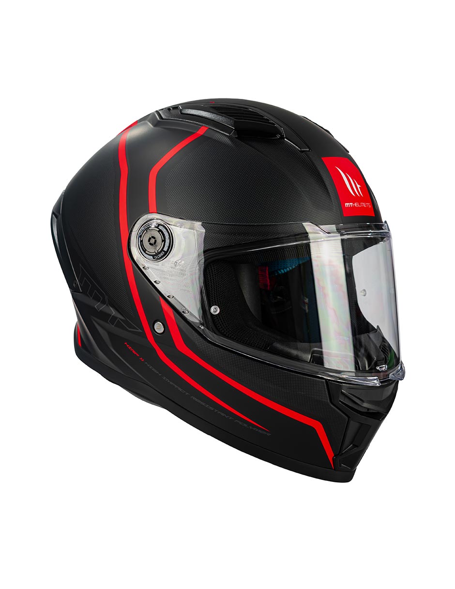 Foto 6 | Casco Para Moto Mt Helmets Stinger 2 Tuin Rojo Doble Certificado