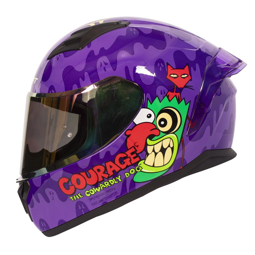 Casco Cerrado para Moto Shaft Coraje El Perro Cobarde Talla Xl