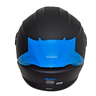 Foto 3 | Casco Cerrado Certificado Talla M Moto Shaft Negro Azul Mate