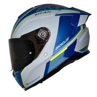 Foto 1 | Casco Certificado Cerrado Azul Matte Con Lentes Talla L