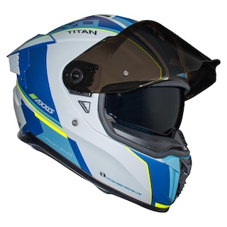 Foto 3 | Casco Certificado Cerrado Azul Matte Con Lentes Talla L