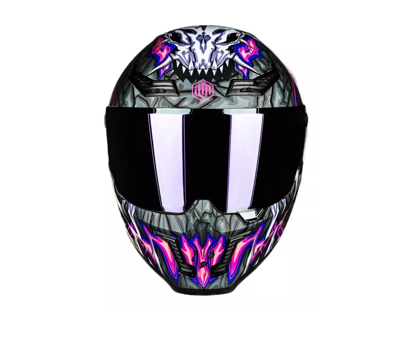 Foto 4 pulgar | Casco De Moto Integral Ilm Mf509 Day 1 Purple