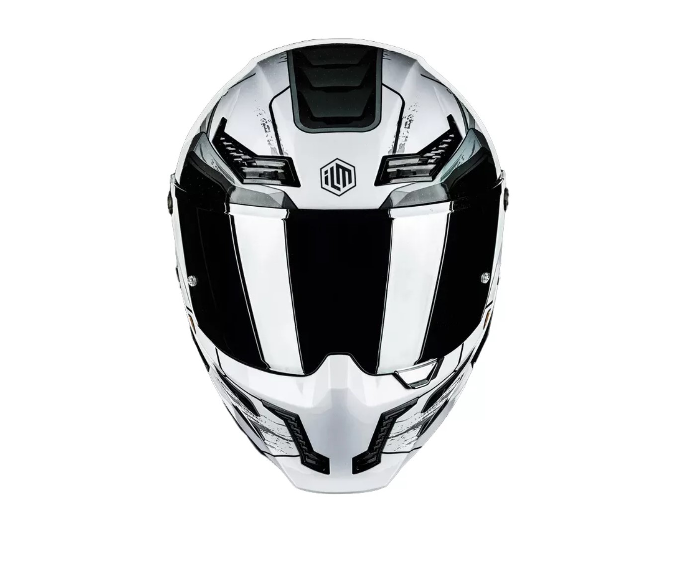 Foto 3 | Casco De Moto Integral Ilm Mf509 Cyborg Gray