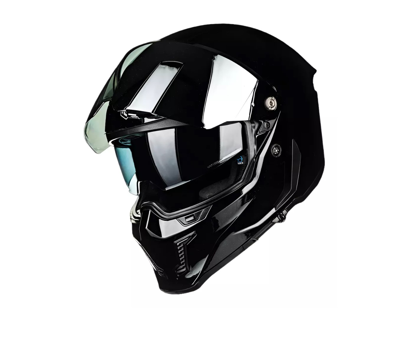 Foto 3 pulgar | Casco De Moto Integral Ilm Mf509 Cyborg Negro