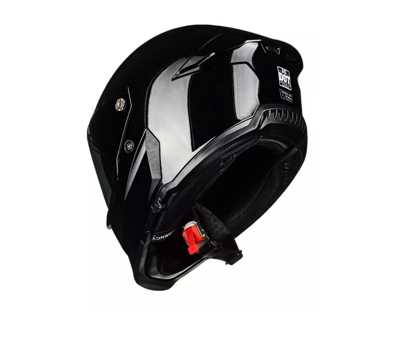Foto 5 pulgar | Casco De Moto Integral Ilm Mf509 Cyborg Negro