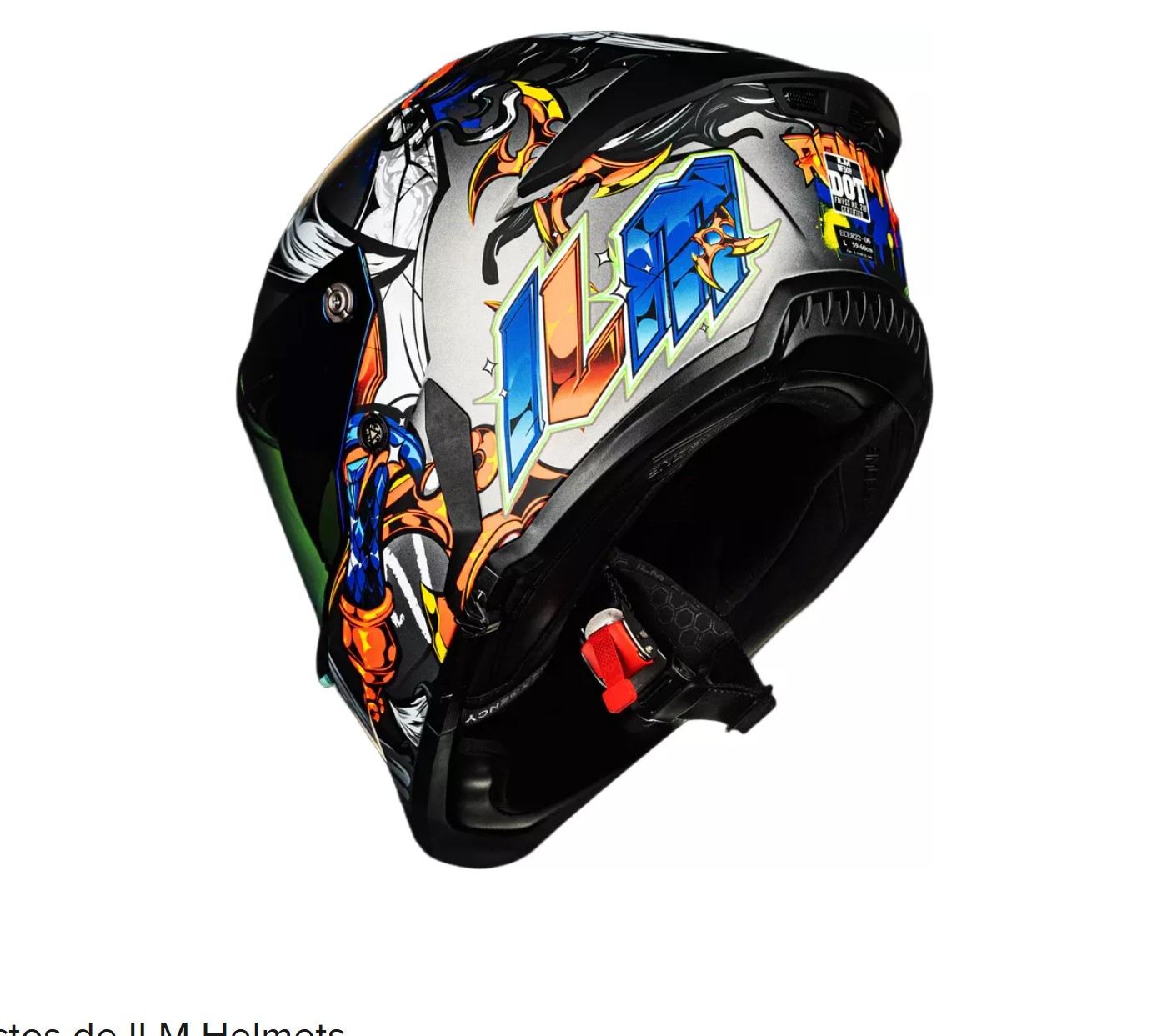 Foto 5 pulgar | Casco De Moto Integral Ilm Mf509 Ronin Blue