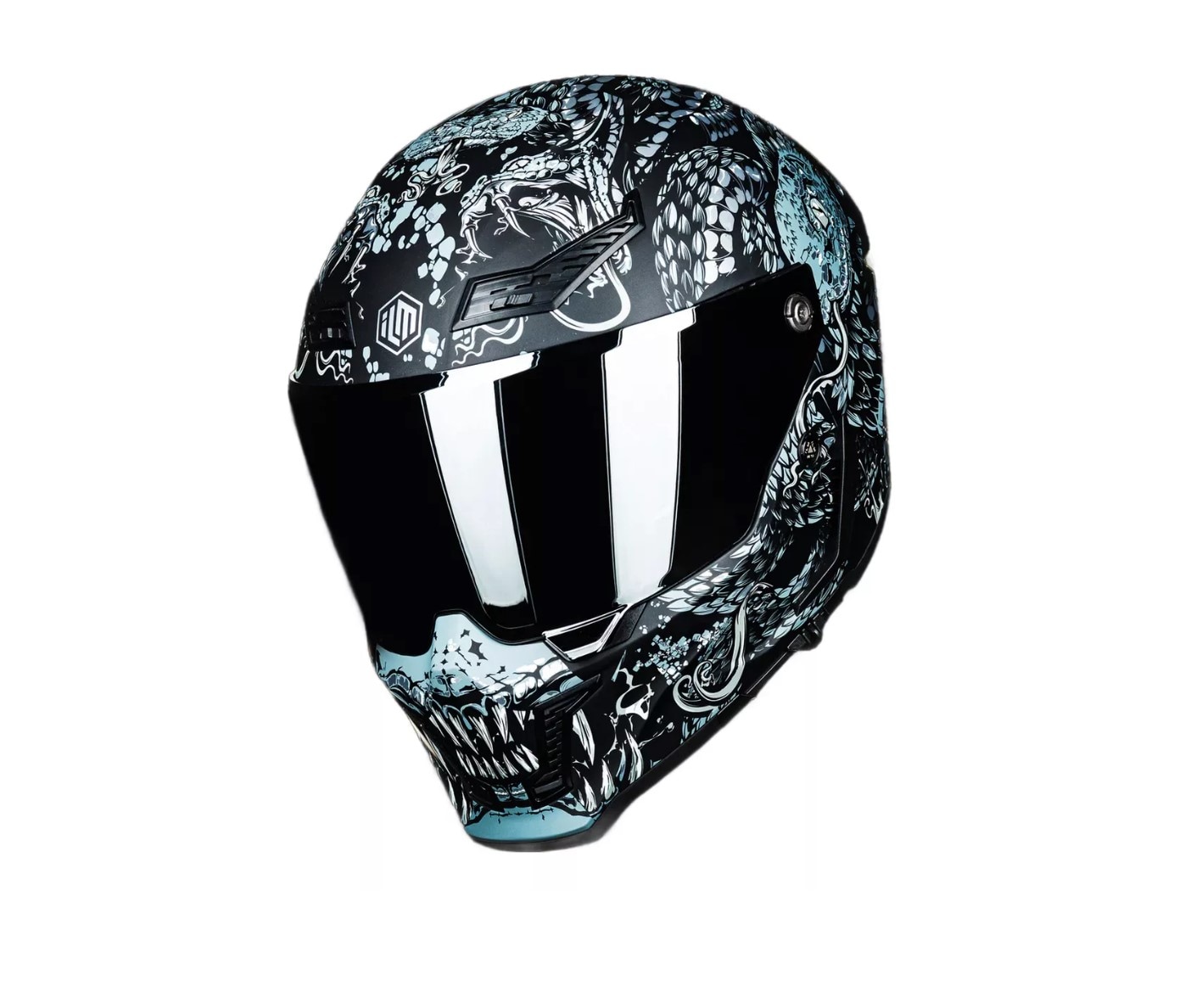 Casco De Moto Integral Ilm Mf509 Mythology Silver $3,995