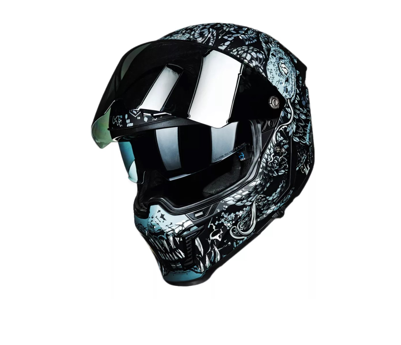 Foto 2 | Casco De Moto Integral Ilm Mf509 Mythology Silver