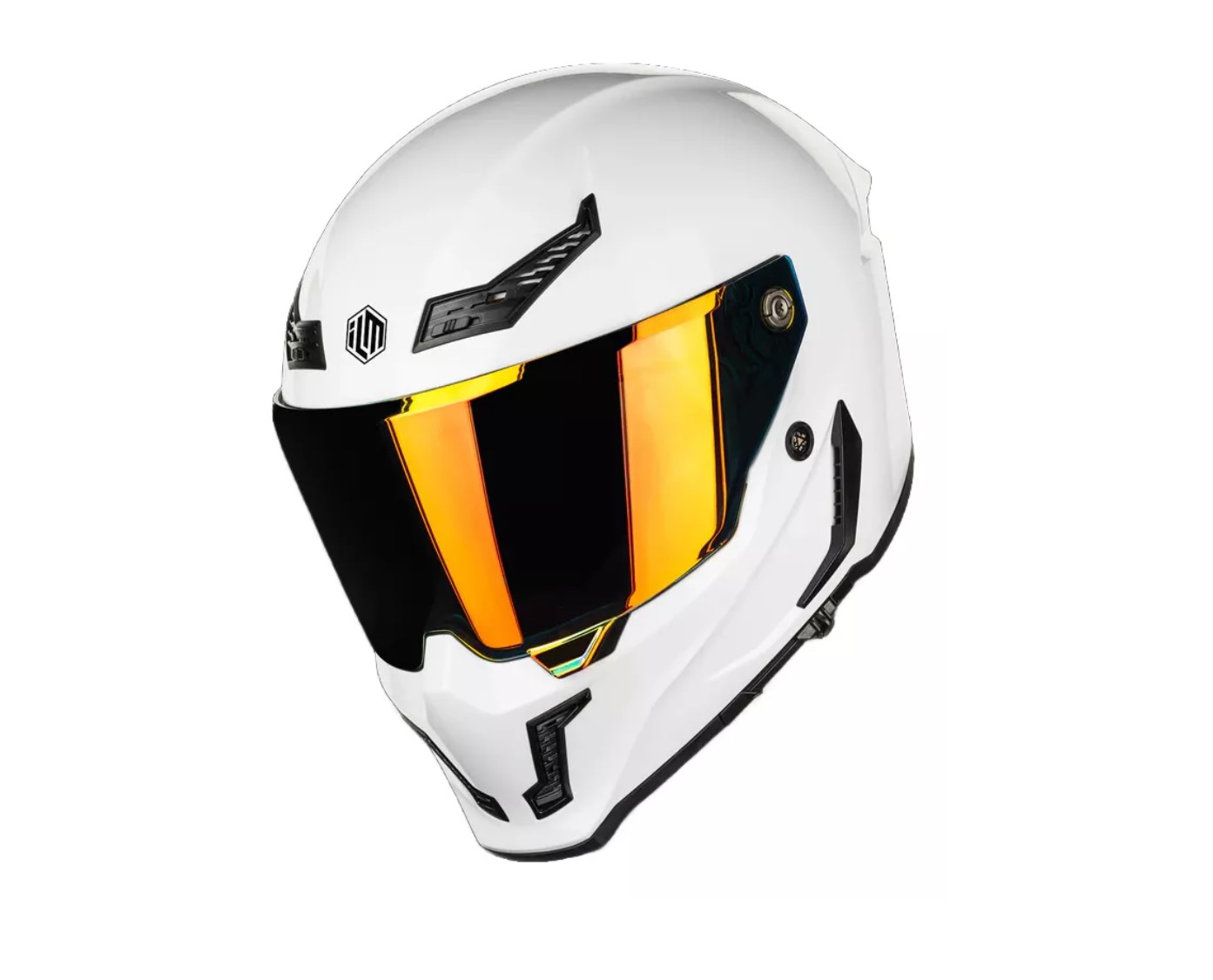 Foto 2 pulgar | Casco De Moto Integral Ilm Mf509 White