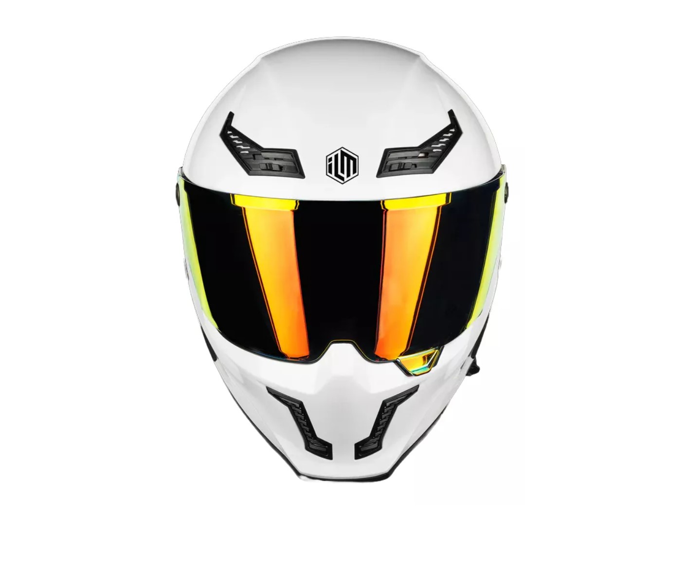 Foto 3 pulgar | Casco De Moto Integral Ilm Mf509 White
