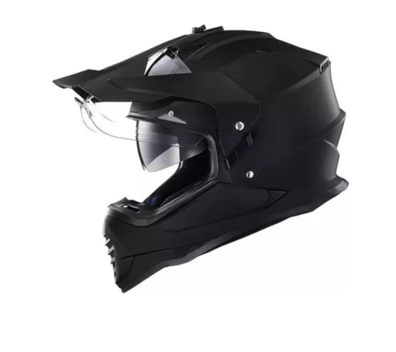 Casco De Moto Dual Sport Ilm Ws902 Matte Black $1,998