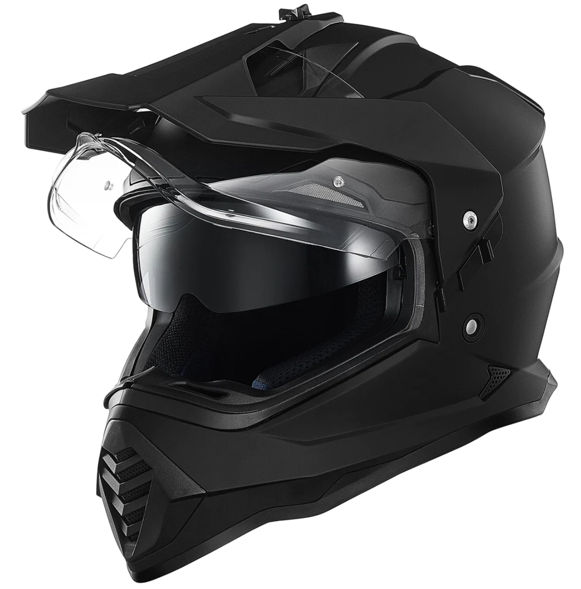 Foto 3 pulgar | Casco De Moto Dual Sport Ilm Ws902 Matte Black