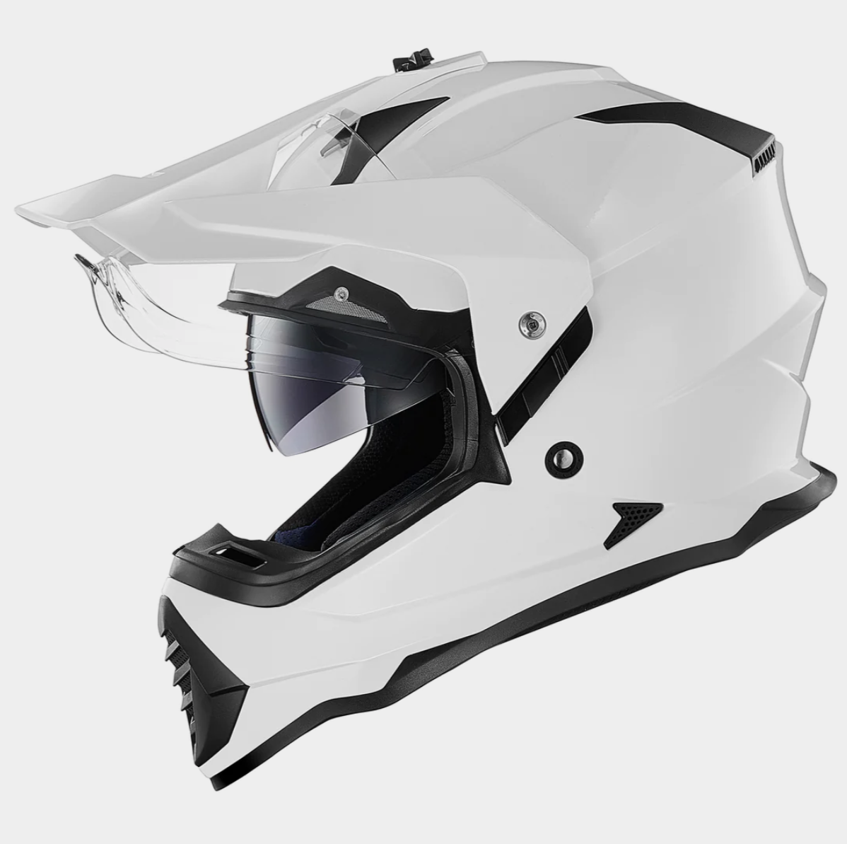 Foto 2 pulgar | Casco De Moto Dual Sport Ilm Ws902 White