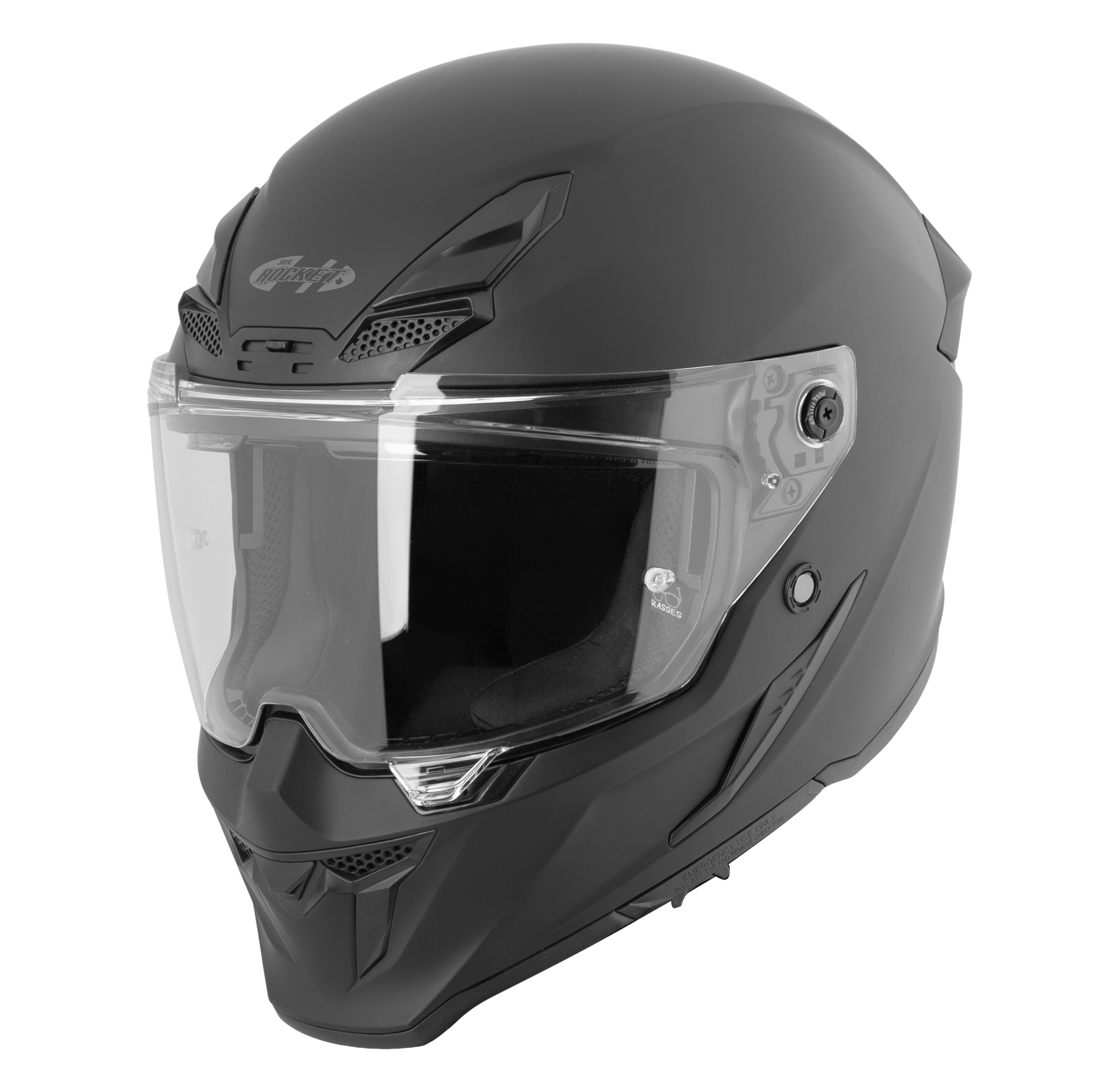 Casco Cerrado Para Moto Joe Rocket Rkt 240 Solid Mate Negro