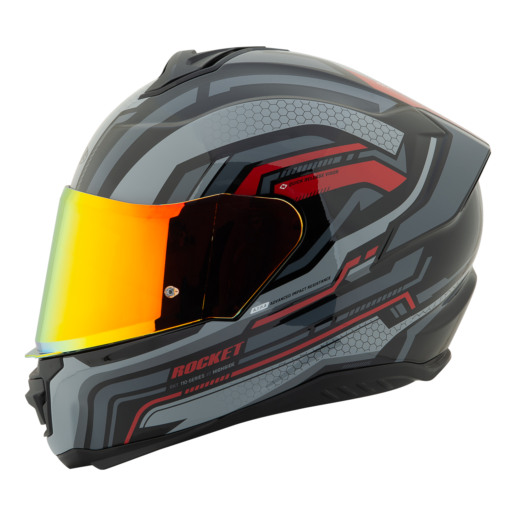 Foto 2 | Casco Integral Rkt 110 Highside Charcoal + Mica Iridium