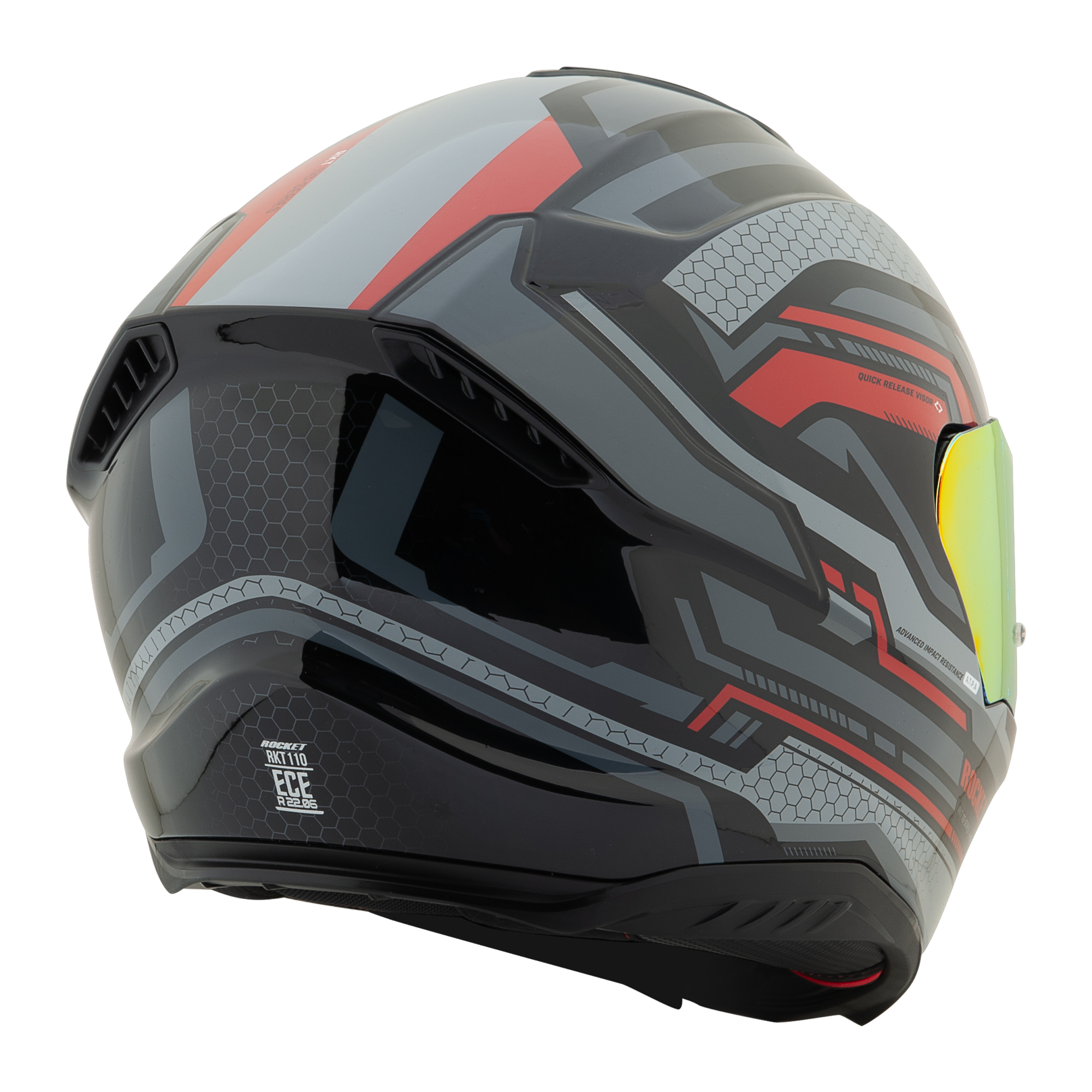 Foto 3 | Casco Integral Rkt 110 Highside Charcoal + Mica Iridium