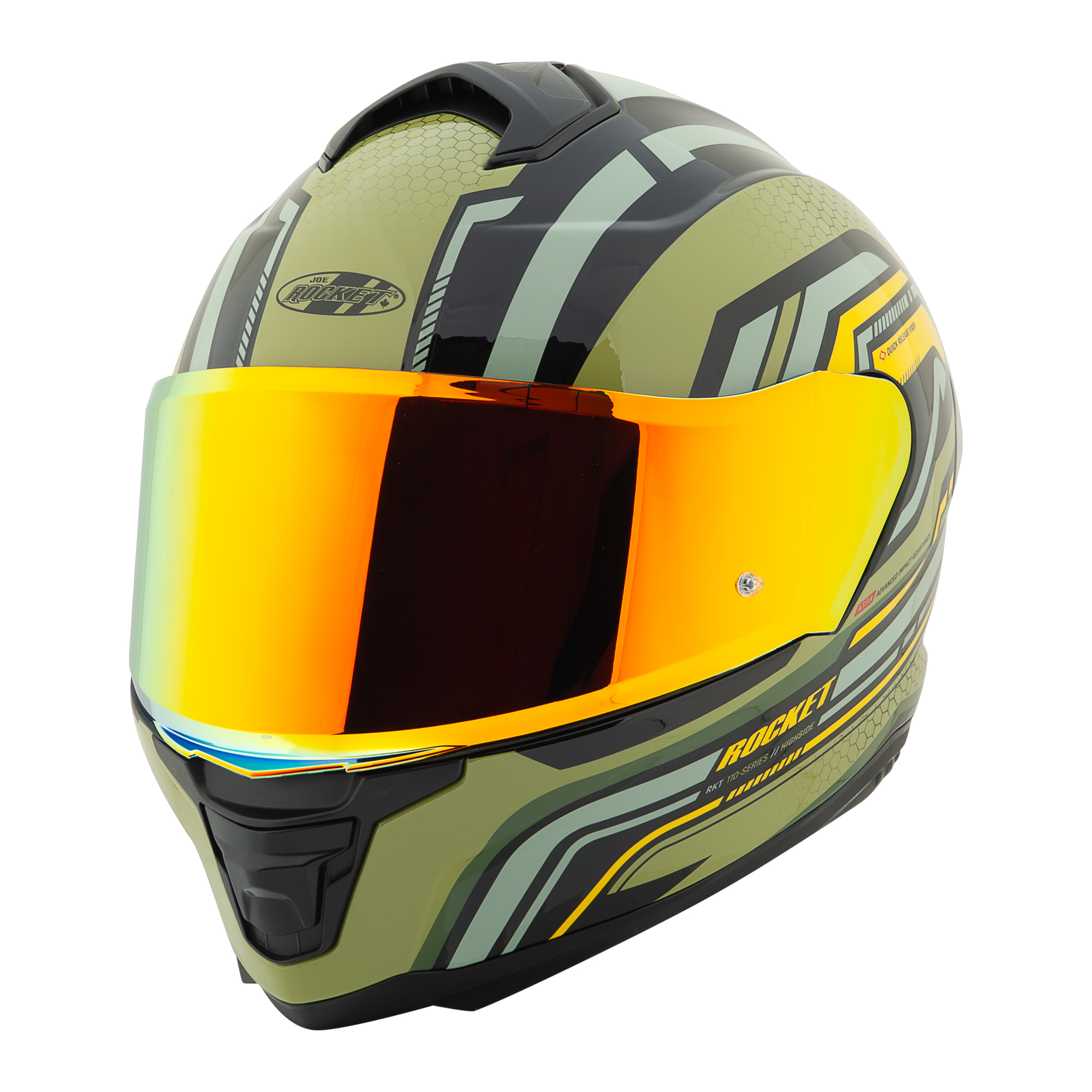Foto 2 pulgar | Casco Integral Rkt 110 Highside Olive + Mica Iridium