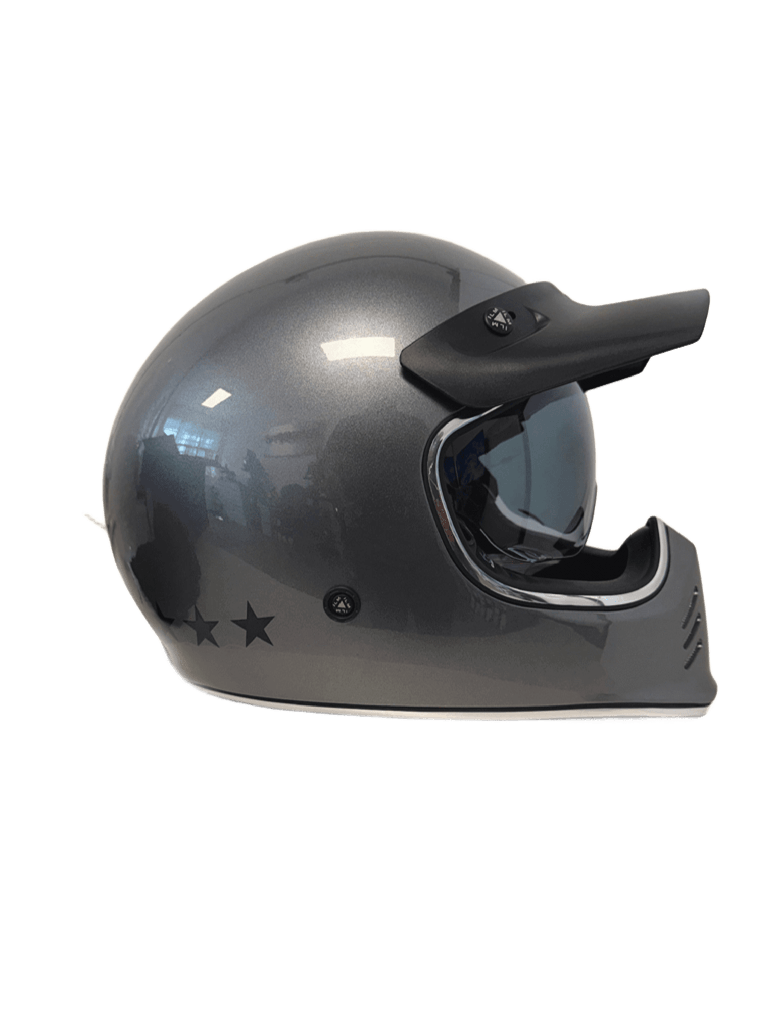 Foto 2 pulgar | Casco De Moto Ilm Z502 Hero Gray