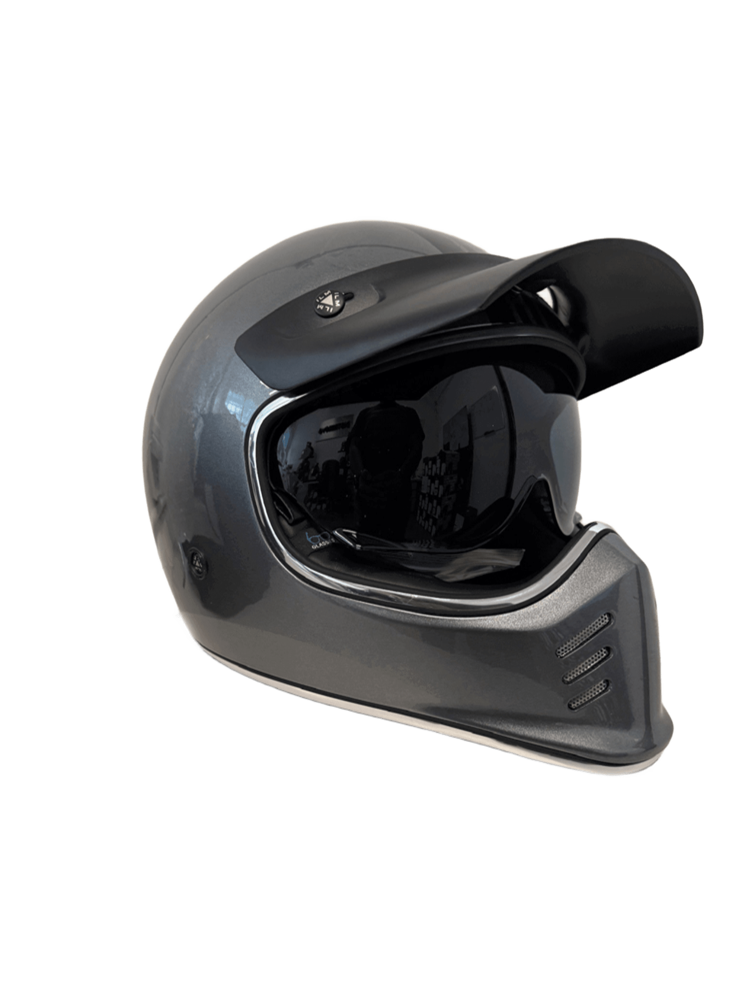 Foto 3 pulgar | Casco De Moto Ilm Z502 Hero Gray