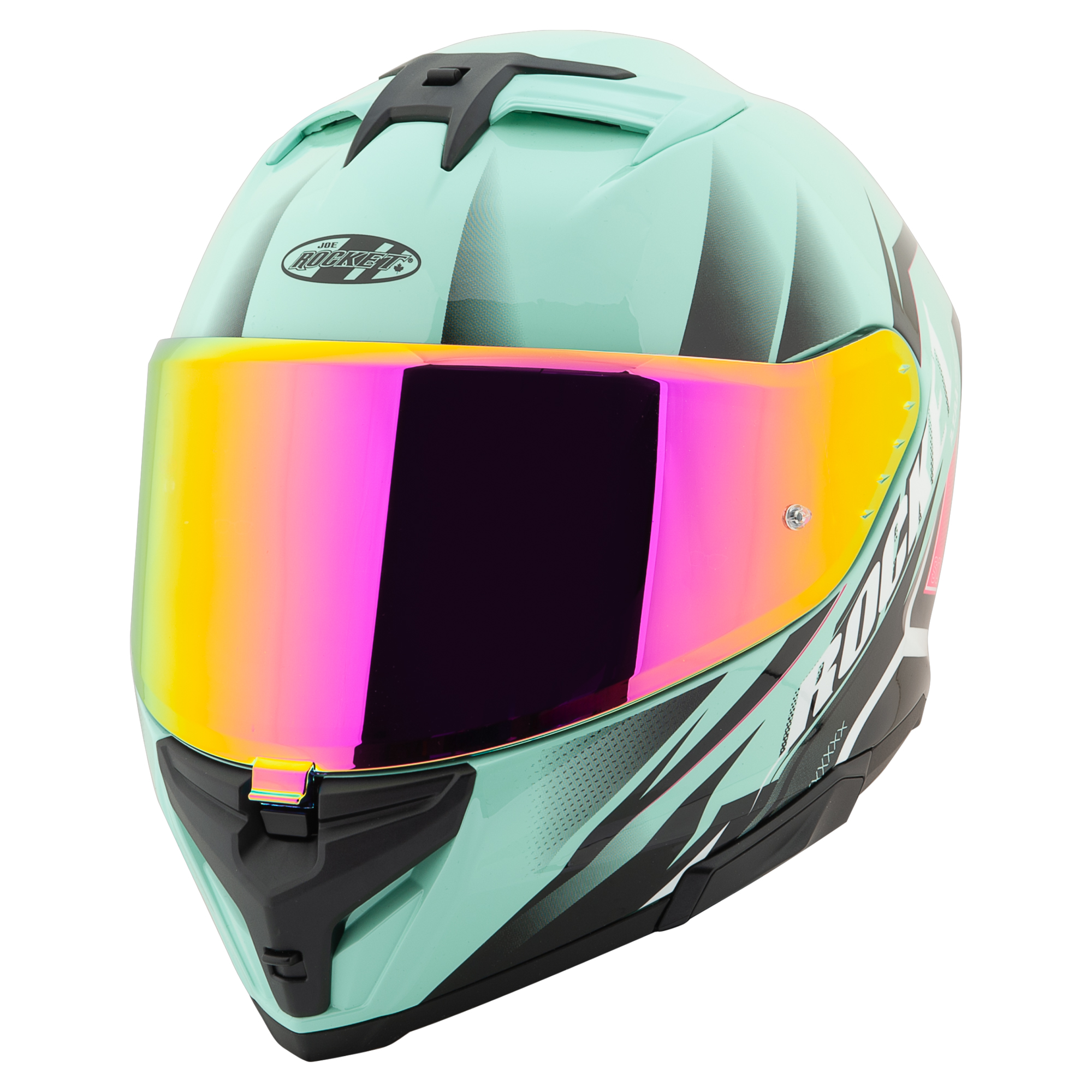 Casco Cerrado Joe Rocket Rkt 210 Sonic Turquesa + Mica Iridium