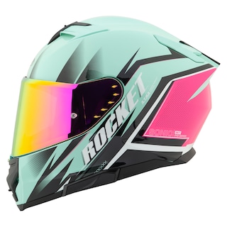 Foto 3 | Casco Cerrado Joe Rocket Rkt 210 Sonic Turquesa + Mica Iridium