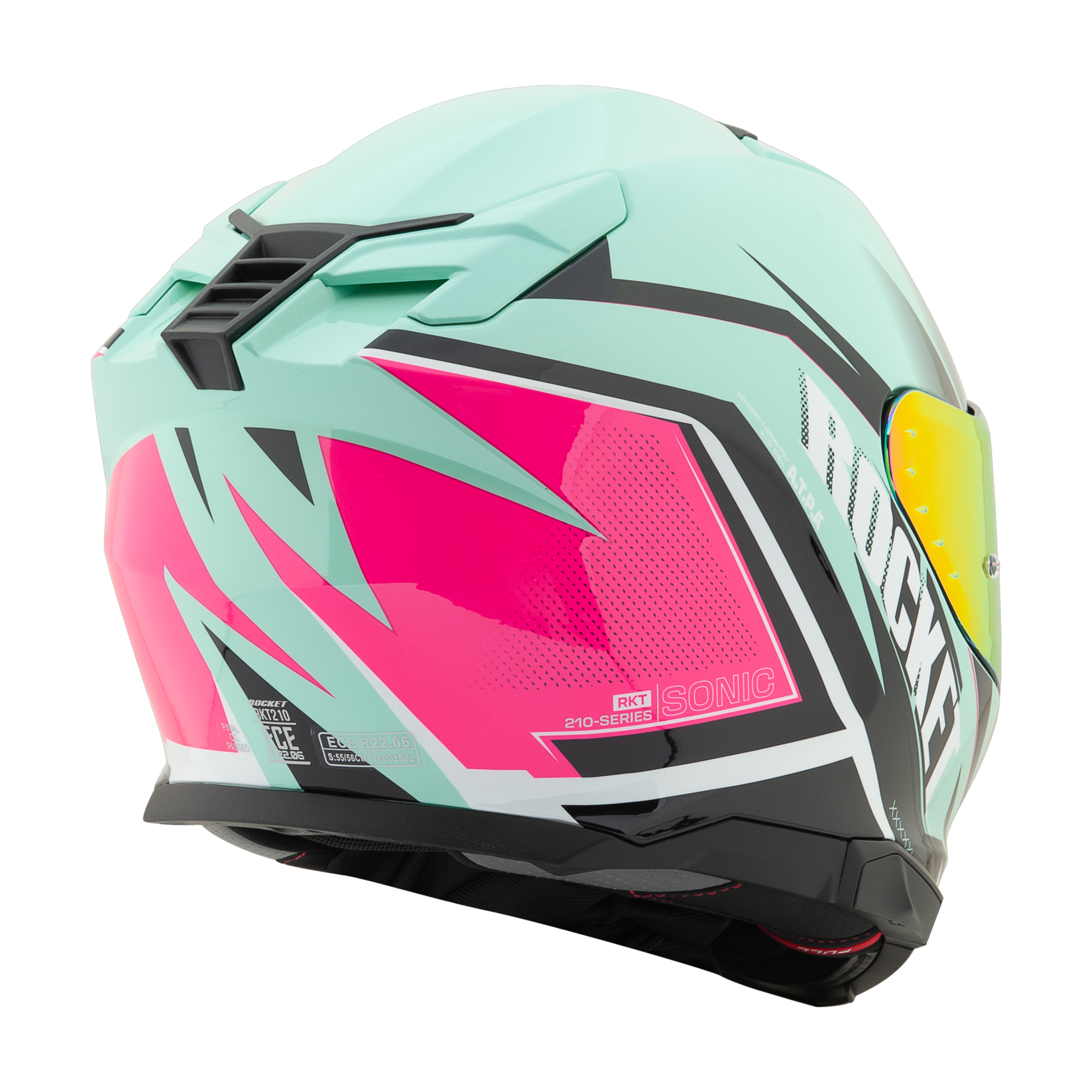 Foto 5 | Casco Cerrado Joe Rocket Rkt 210 Sonic Turquesa + Mica Iridium