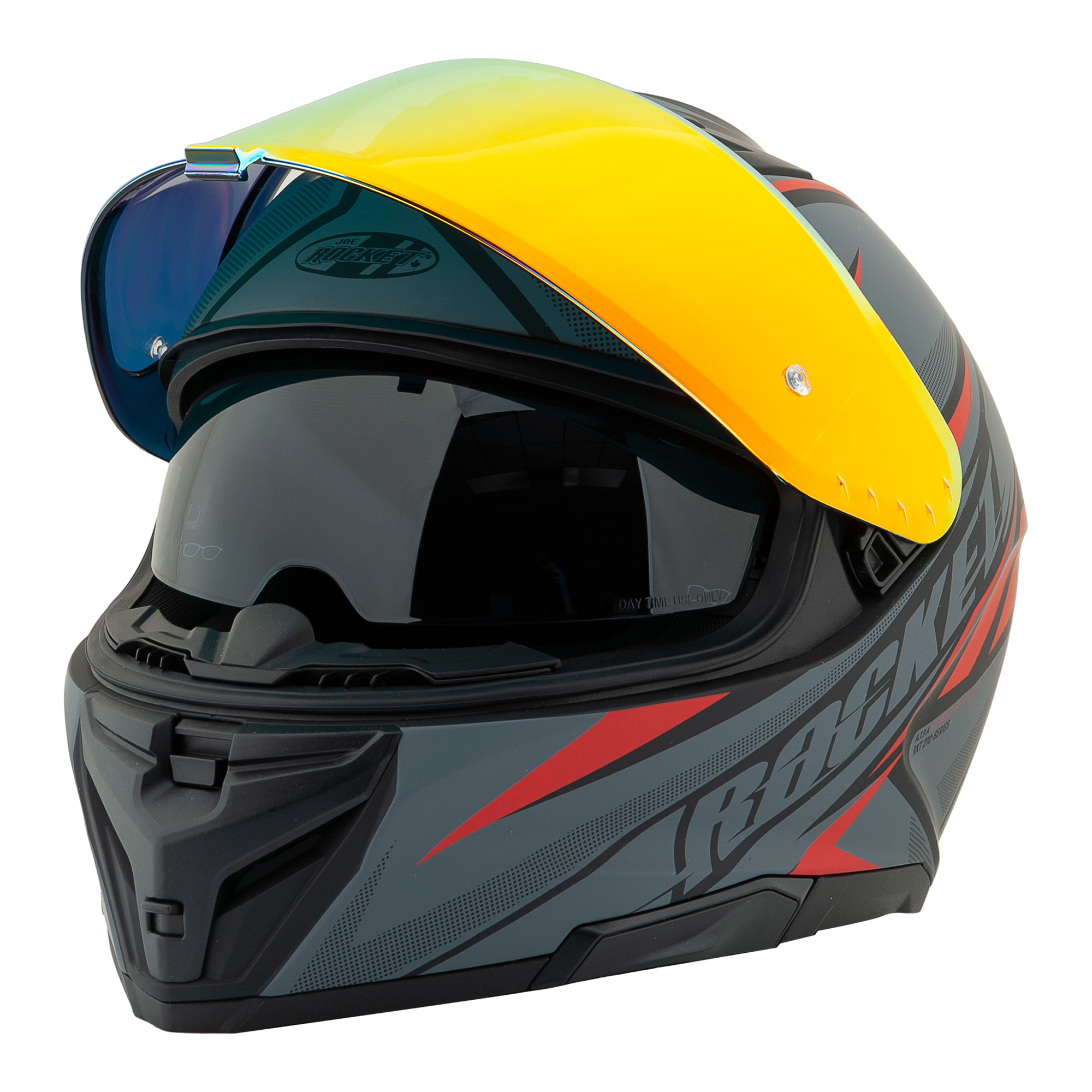 Foto 3 pulgar | Casco Cerrado Joe Rocket Rkt 210 Reactor Negro + Mica Iridium