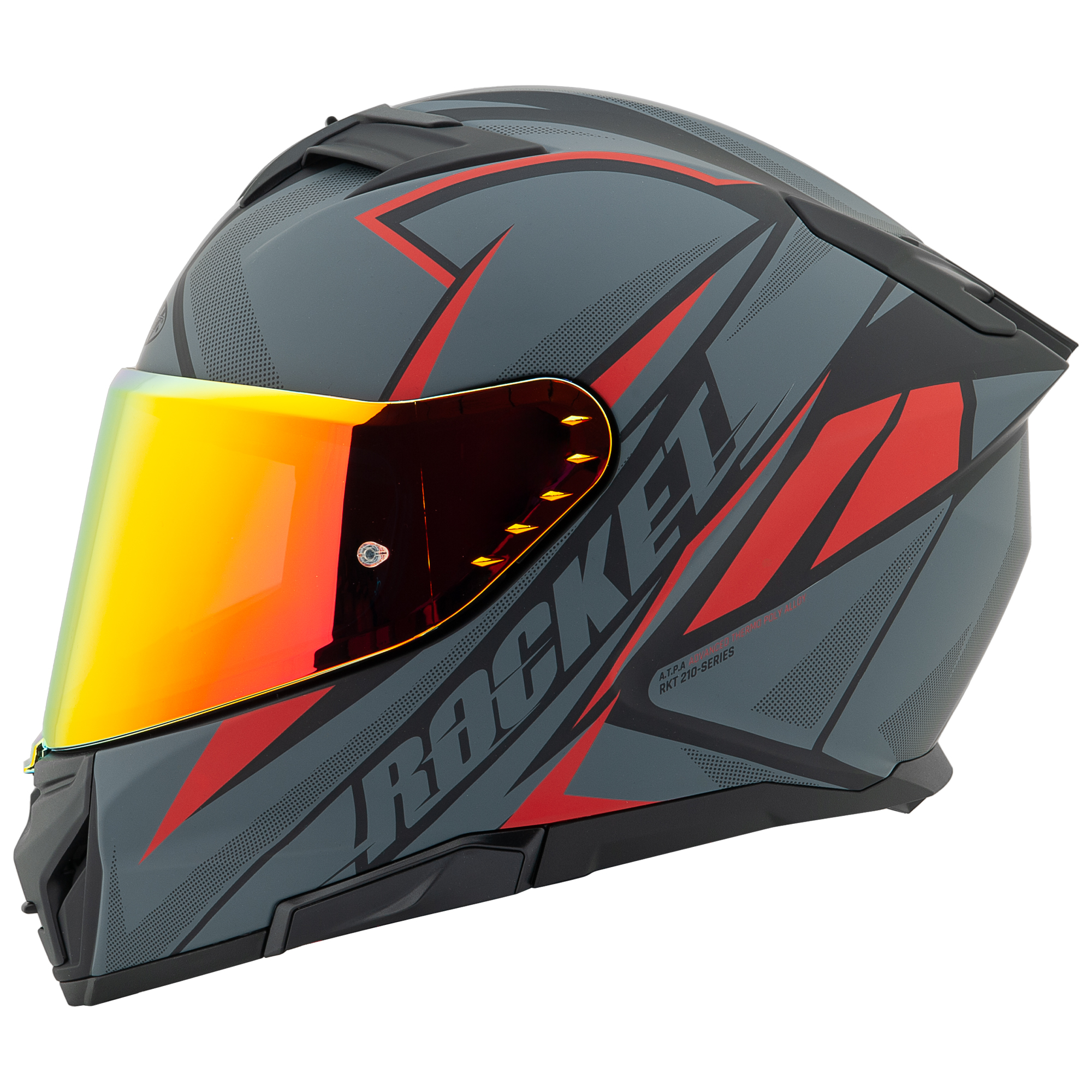 Foto 4 pulgar | Casco Cerrado Joe Rocket Rkt 210 Reactor Negro + Mica Iridium