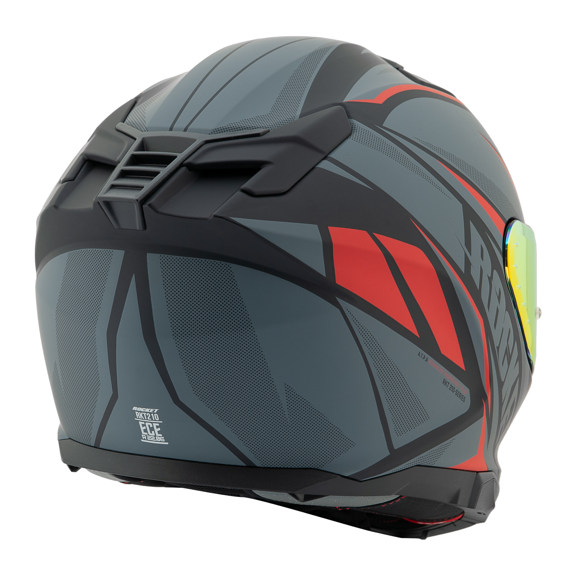 Foto 6 pulgar | Casco Cerrado Joe Rocket Rkt 210 Reactor Negro + Mica Iridium