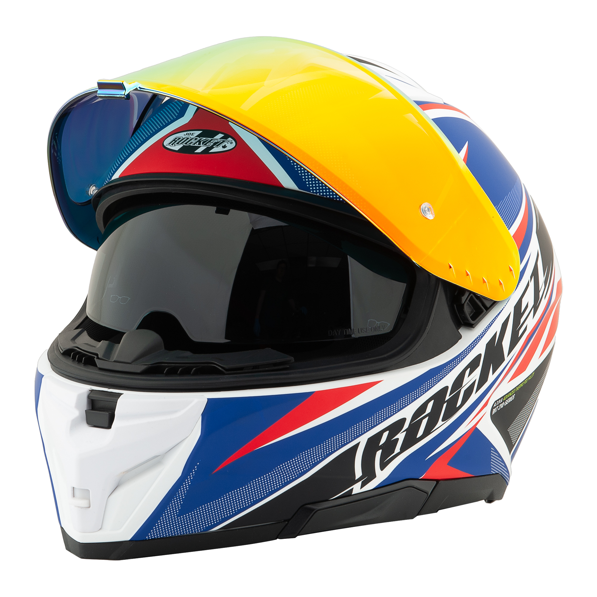 Foto 3 pulgar | Casco Cerrado Joe Rocket Rkt 210 Reactor American Flag + Mica Iridium