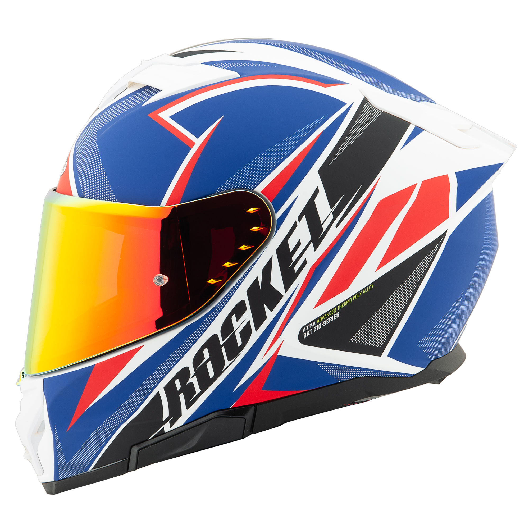 Foto 4 pulgar | Casco Cerrado Joe Rocket Rkt 210 Reactor American Flag + Mica Iridium