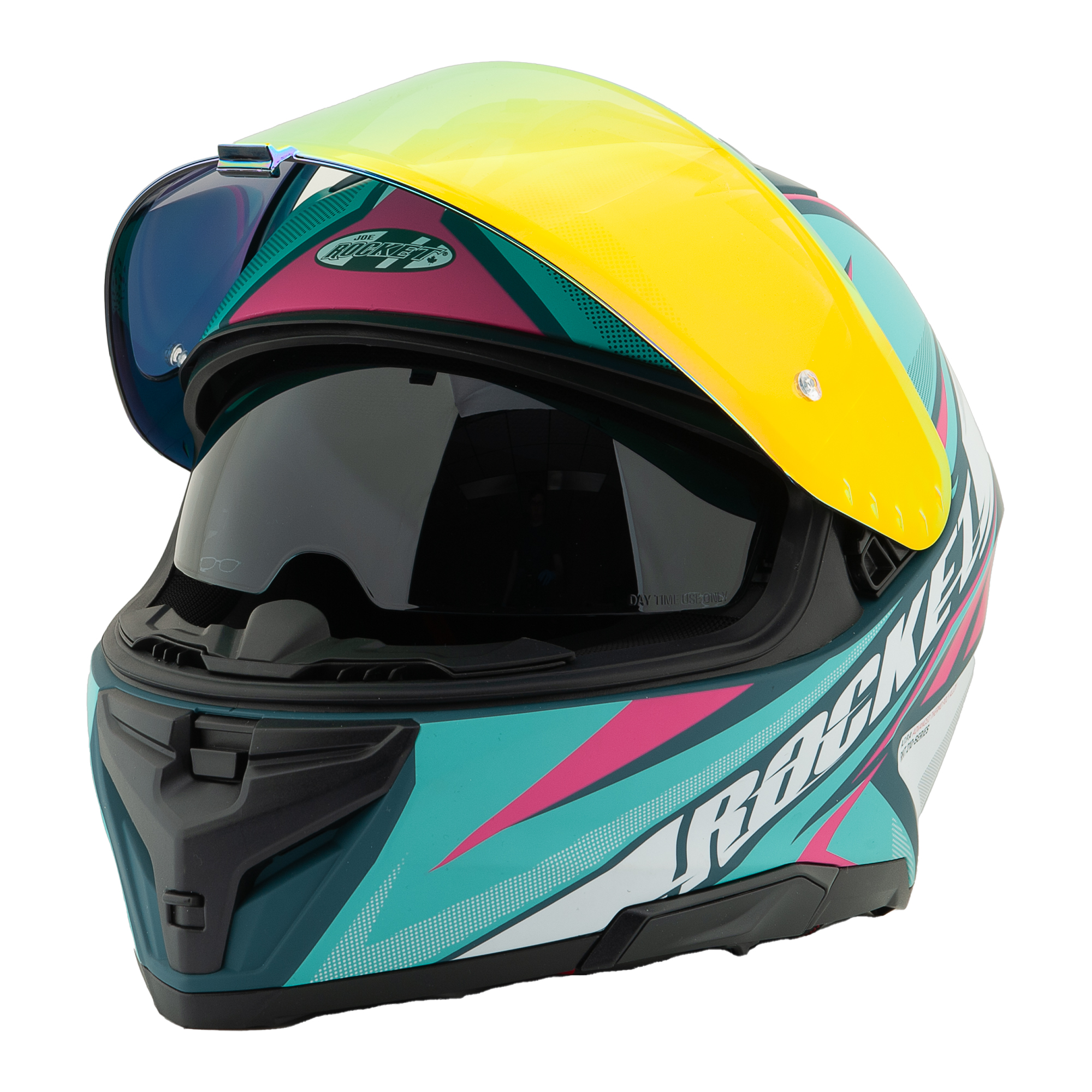 Foto 3 pulgar | Casco Cerrado Joe Rocket Rkt 210 Reactor Turquesa + Mica Iridium