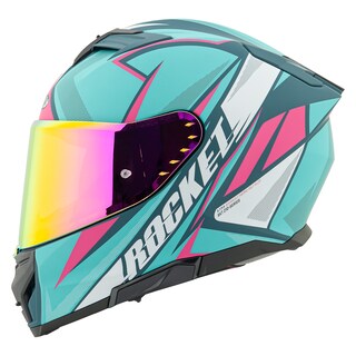 Foto 3 | Casco Cerrado Joe Rocket Rkt 210 Reactor Turquesa + Mica Iridium