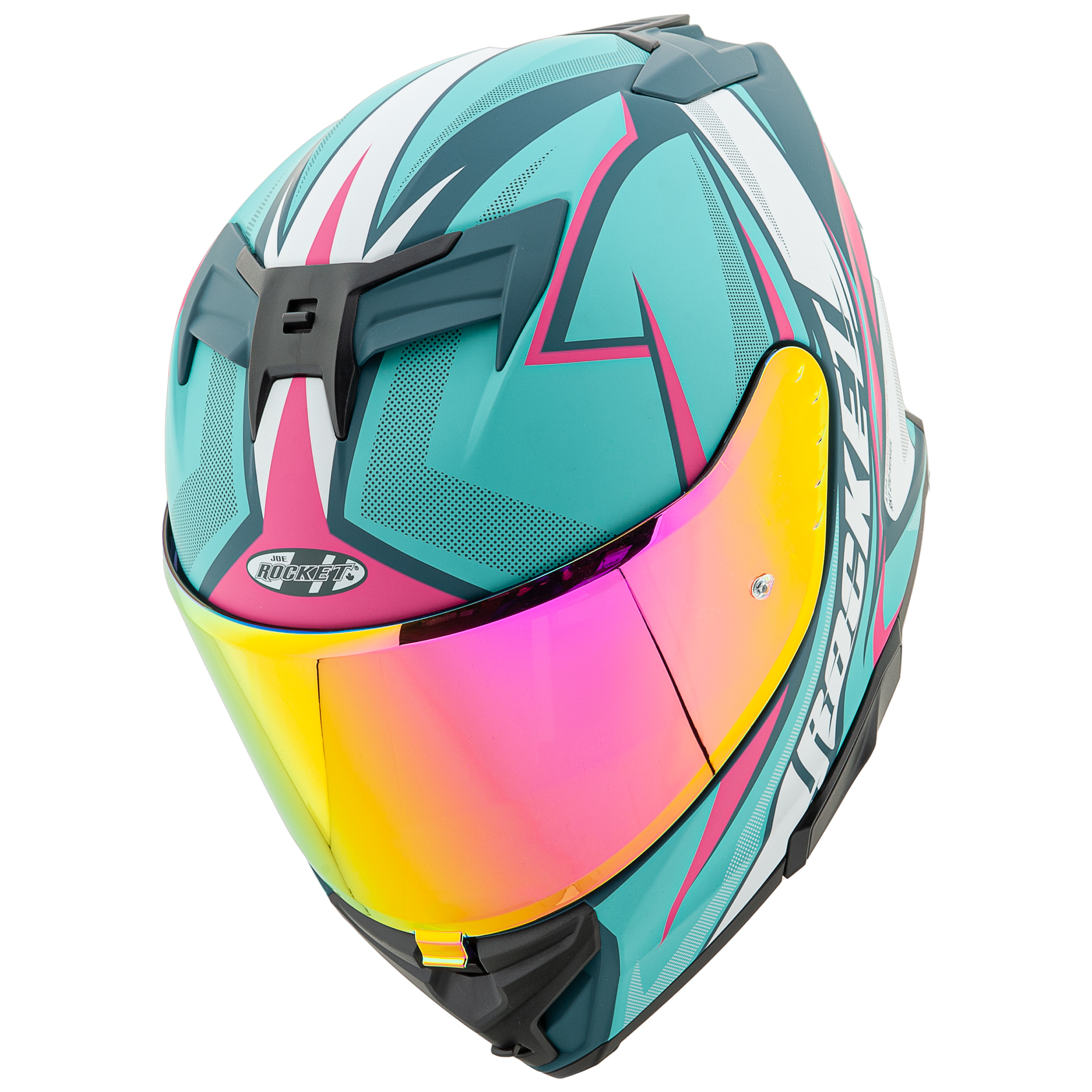 Foto 5 pulgar | Casco Cerrado Joe Rocket Rkt 210 Reactor Turquesa + Mica Iridium