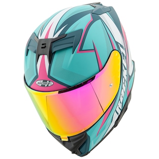 Foto 4 | Casco Cerrado Joe Rocket Rkt 210 Reactor Turquesa + Mica Iridium