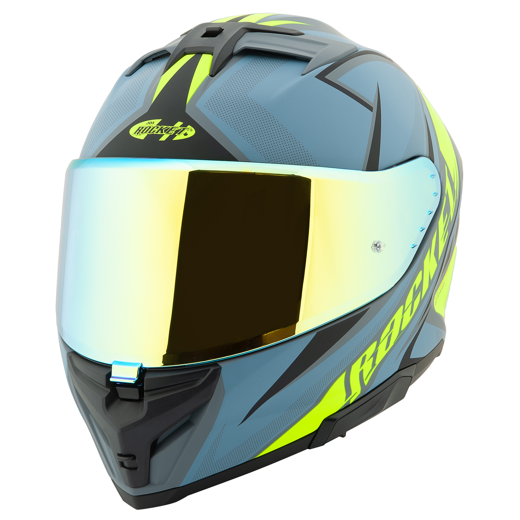 Foto 2 pulgar | Casco Cerrado Joe Rocket Rkt 210 Reactor Azul + Mica Iridium