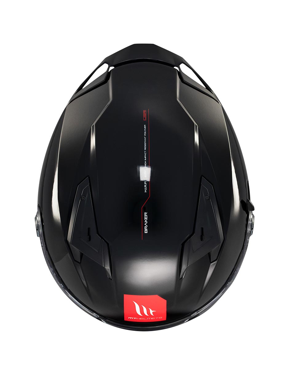 Foto 8 pulgar | Casco De Moto Mt Helmets Ff128sv Braker A1 Negro Brillante