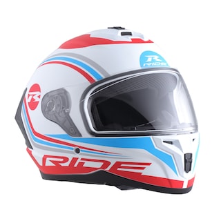 Foto 4 | Casco Integral Ride Track Fearle Blanco/rojo Talla Xl
