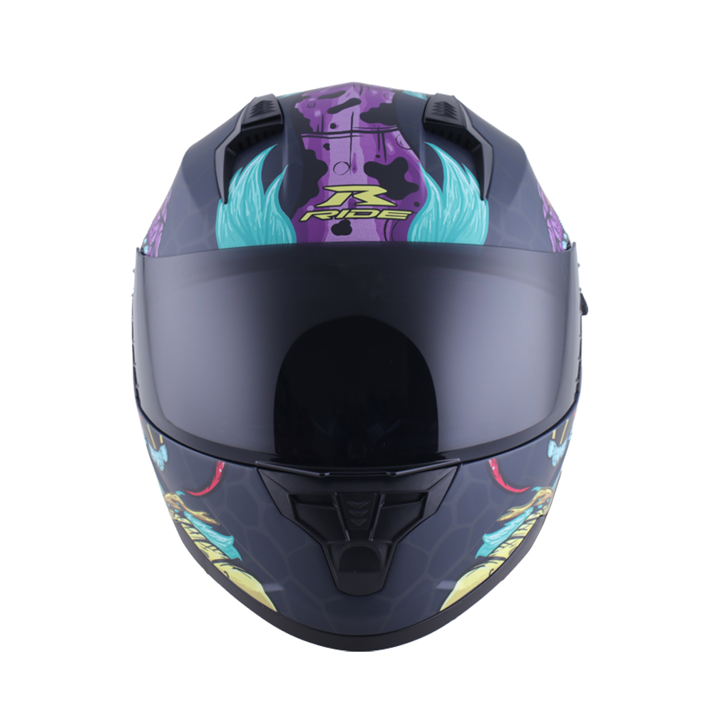 Foto 5 pulgar | Casco Integral Ride Track Hr Beastic Negro/verde Talla L Visor Antirayones, Dot