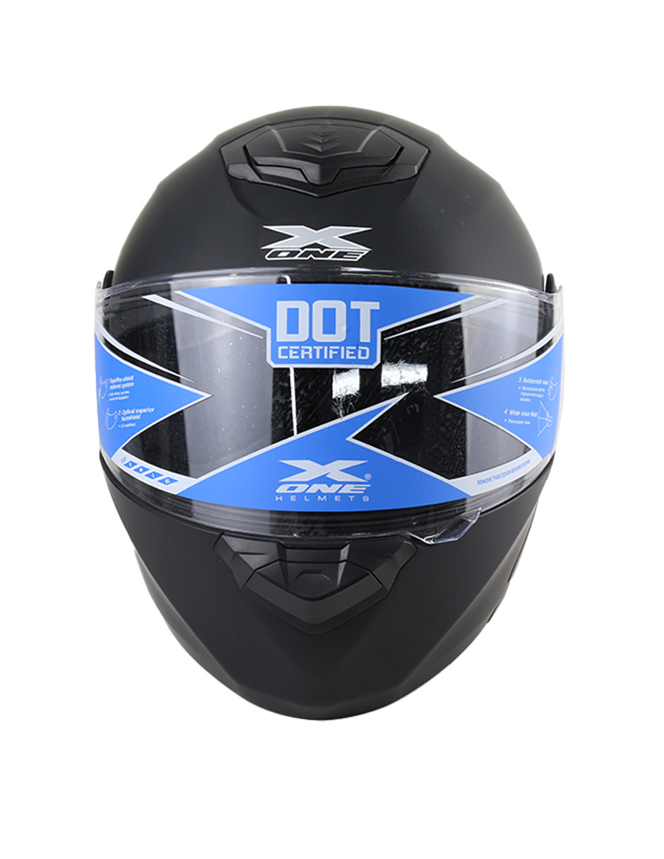 Casco Abatible Para Moto X-one Negro Mate, Certificado, Ideal Para Hombre Y Mujer, Seguridad Y Comodidad Para Motoci
